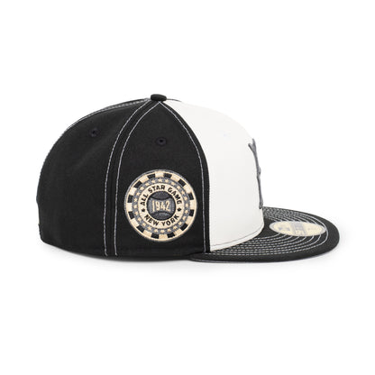 59FIFTY Brooklyn Dodgers All Star Game 2-Tone Black Visor Chrome White Fitted