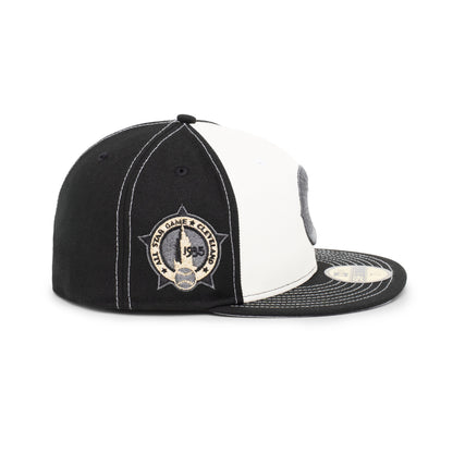 59FIFTY Cleveland Guardians All Star Game 2-Tone Black Visor Chrome White Fitted