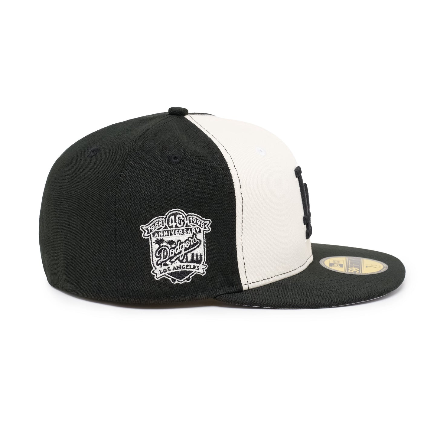 59FIFTY Los Angeles Dodgers 40th Anniversary Chrome Black Fitted
