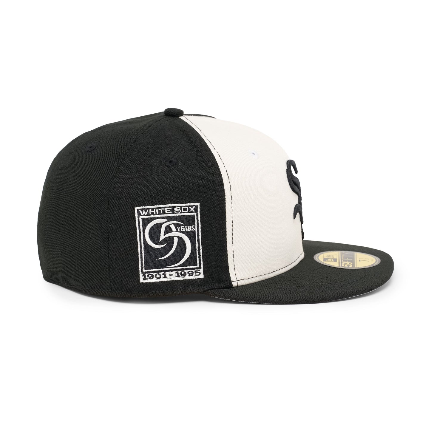 59FIFTY Chicago White Sox 95 Years Chrome Black Fitted