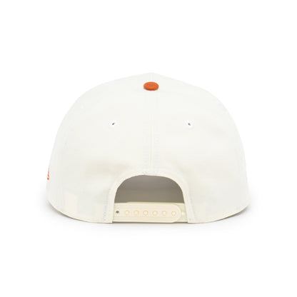 9FORTY A-Frame Detroit Tigers 1945 2-Tone Rush Orange Visor Chrome White Snapback