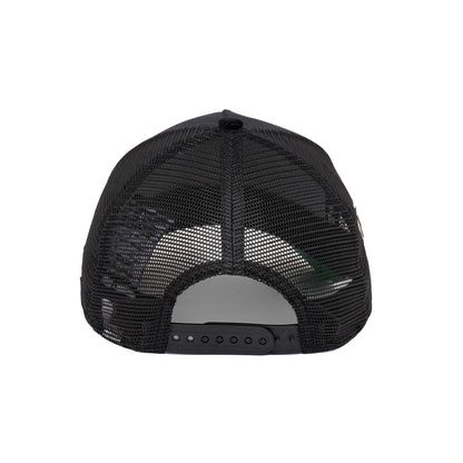 9FORTY A-Frame Trucker Los Angeles Dodgers Stadium 60th Anniversary Black Snapback