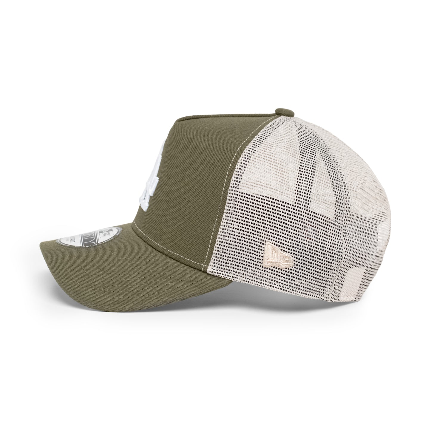 9FORTY A-Frame Trucker Los Angeles Dodgers New Olive Snapback