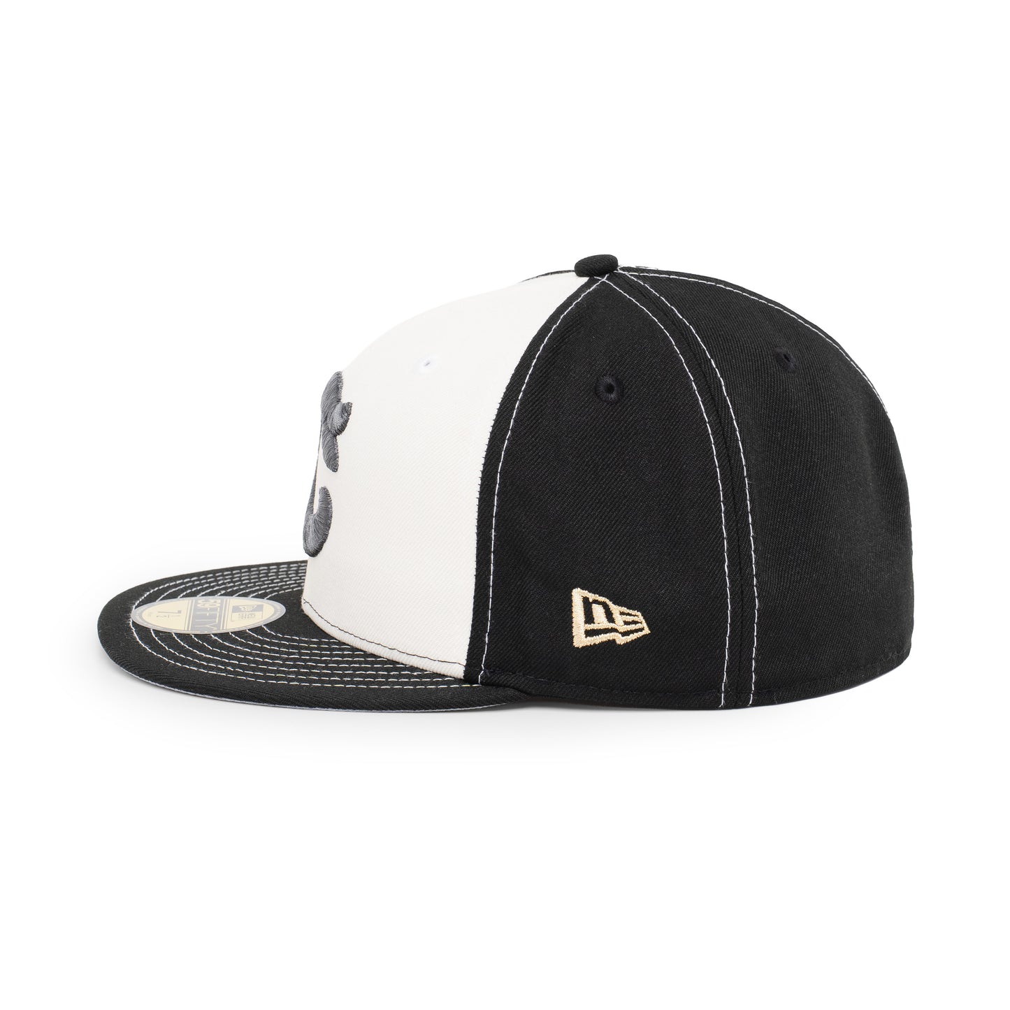 59FIFTY Cleveland Guardians All Star Game 2-Tone Black Visor Chrome White Fitted