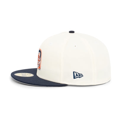 59FIFTY Detroit Tigers 2-Tone Navy Visor Chrome White Fitted