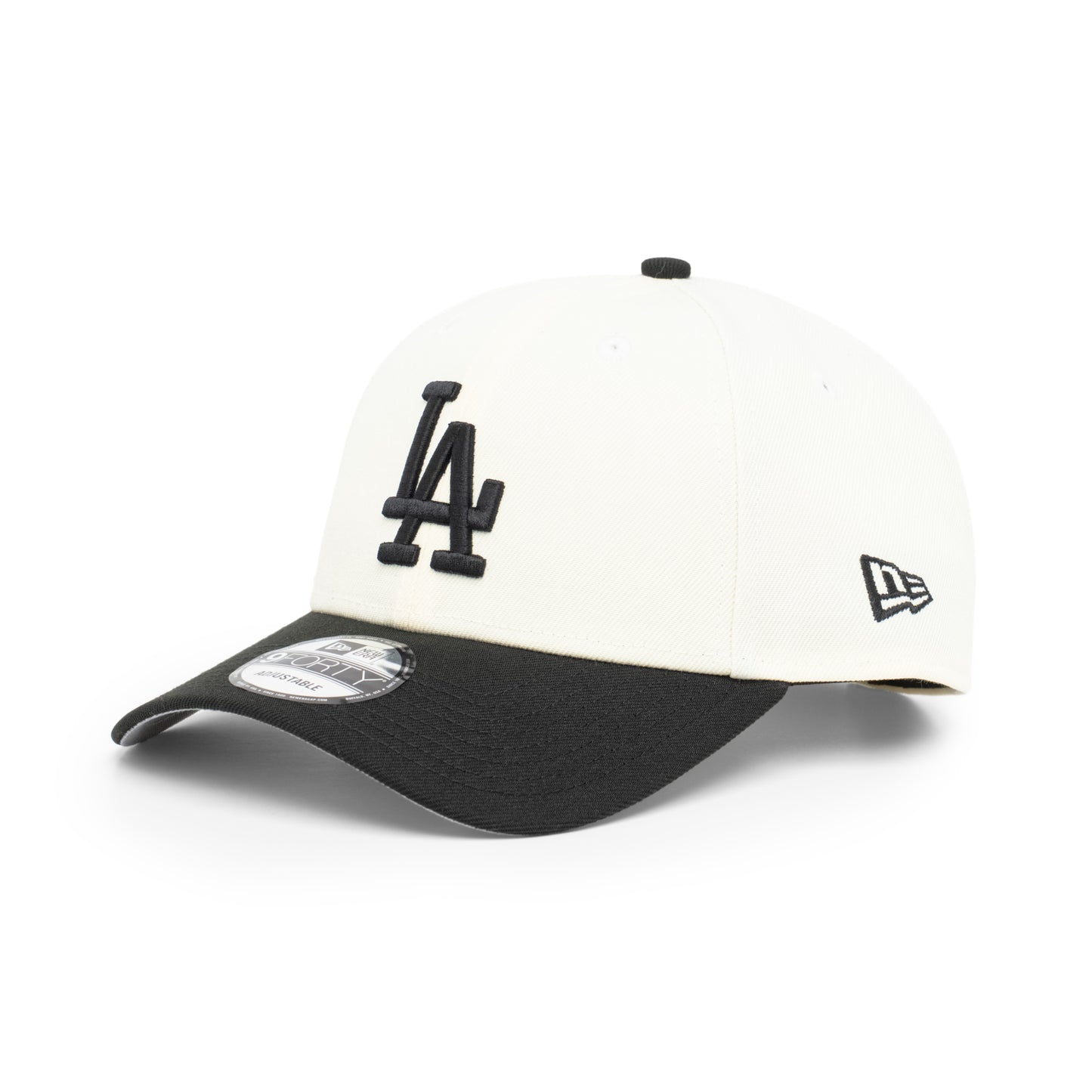 9FORTY Los Angeles Dodgers World Series Champions 2024 2-Tone Black Visor Chrome White Snapback