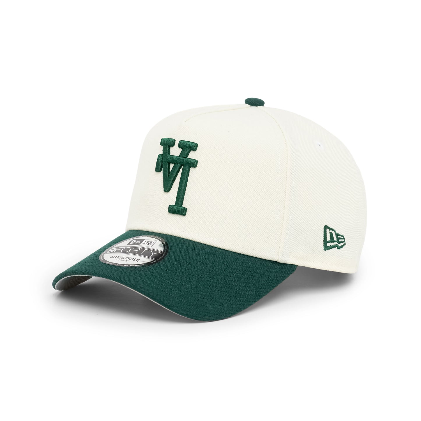 9FORTY A-Frame Los Angeles Dodgers Upside Down Chrome White Dark Green Snapback