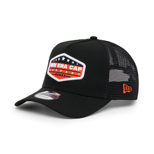 9FORTY A-Frame Trucker New Era Company Black Snapback