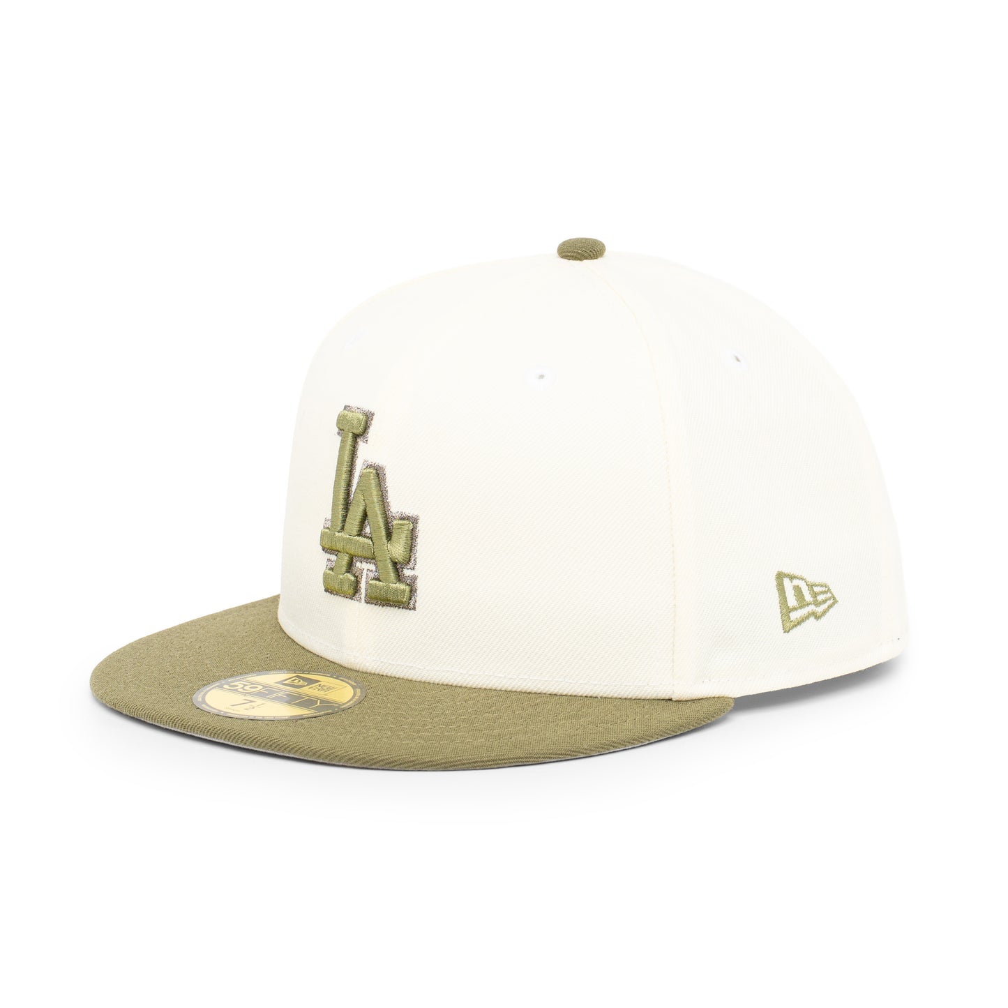 59FIFTY Los Angeles Dodgers All Star Game 2-Tone New Olive Visor Chrome White Fitted