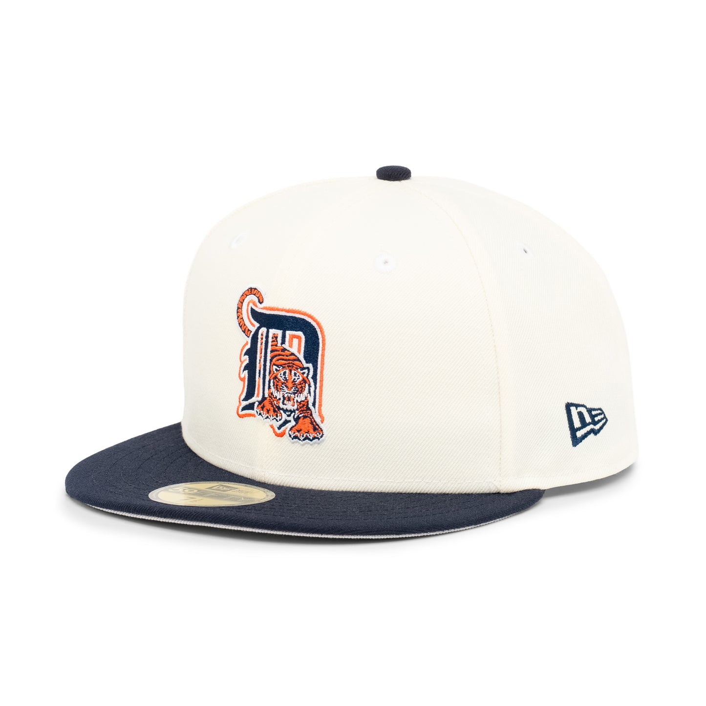 59FIFTY Detroit Tigers 2-Tone Navy Visor Chrome White Fitted