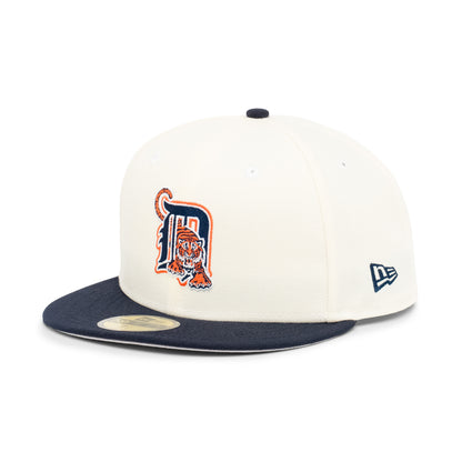59FIFTY Detroit Tigers 2-Tone Navy Visor Chrome White Fitted