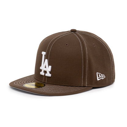 59FIFTY Los Angeles Dodgers Back To Back World Series Champs Walnut Fitted