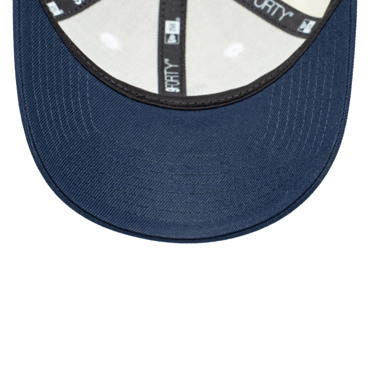 9FORTY Los Angeles Dodgers 2-Tone Navy Visor Chrome White Snapback