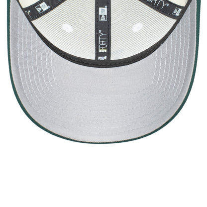 9FORTY Los Angeles Dodgers World Series Champions 2024 2-Tone Dark Green Visor Chrome White  Snapback