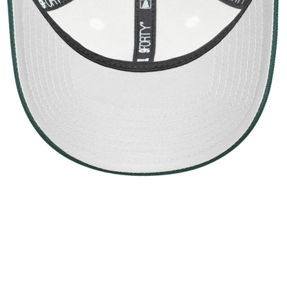9FORTY New York Yankees 2-Tone World Series 1999 2-Tone Dark Green Visor Chrome White Snapback