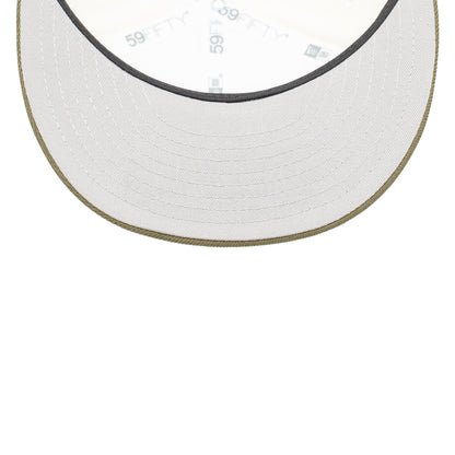 59FIFTY New York Yankees All Star Game 2008 2-Tone New Olive Visor Chrome White Fitted