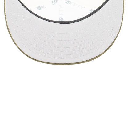 59FIFTY Texas Rangers All Star Game 2024 2-Tone New Olive Visor Chrome White Fitted