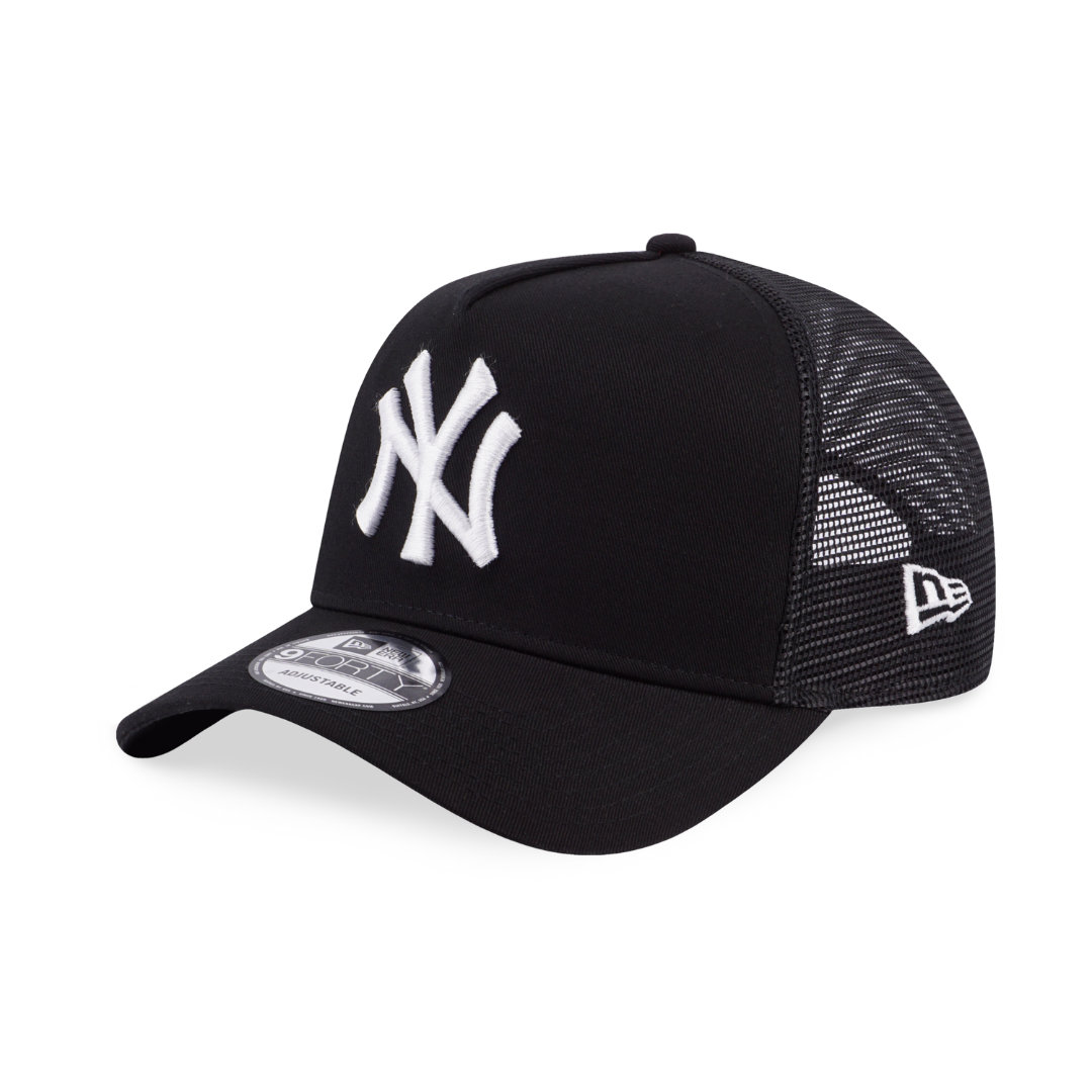 9FORTY A-Frame Trucker New York Yankees Black Snapback