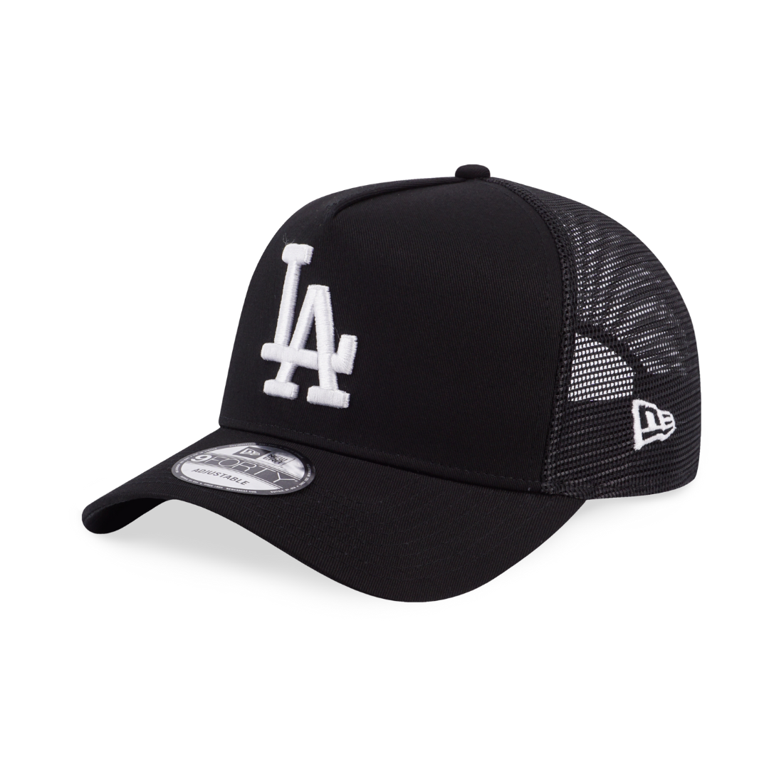 9FORTY A-Frame Trucker Los Angeles Dodgers Black Snapback