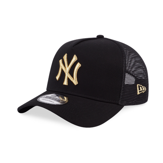 9FORTY A-Frame Trucker New York Yankees Gold Black Snapback