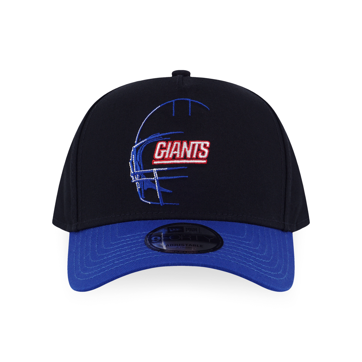 9FORTY A-Frame New York Giants NFL Oversized Black Blue Adjustable