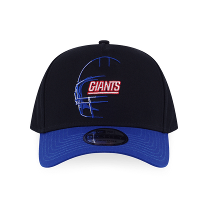 9FORTY A-Frame New York Giants NFL Oversized Black Blue Adjustable