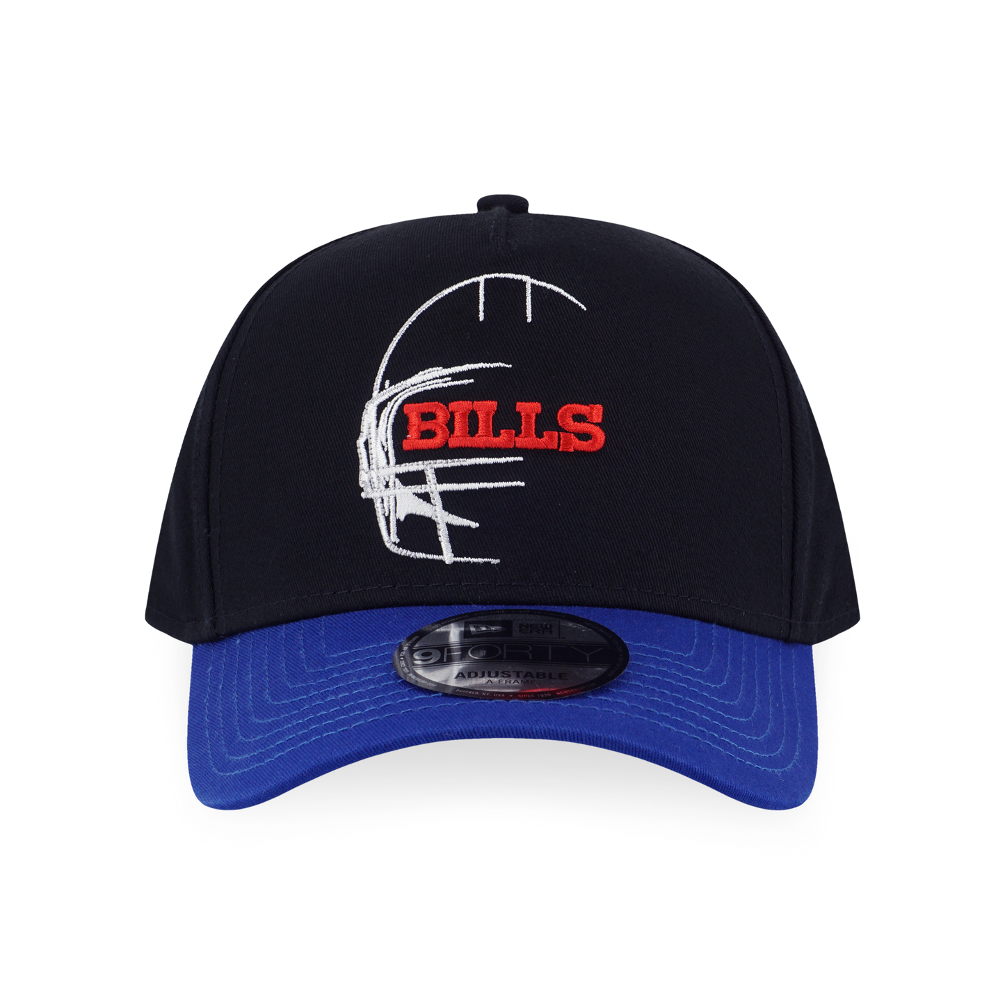 9FORTY A-Frame Buffalo Bills NFL Oversized Black Blue Adjustable