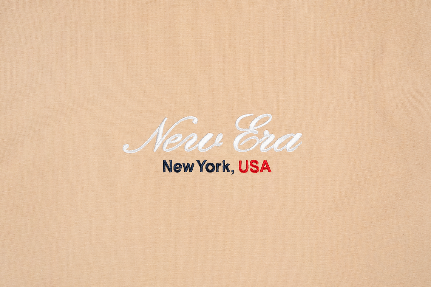 Women New Era Basic Script Oat Milk Short Sleeve Tee Dress