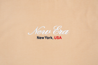 Women New Era Basic Script Oat Milk Short Sleeve Tee Dress