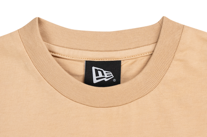 Women New Era Basic Script Oat Milk Short Sleeve Tee Dress