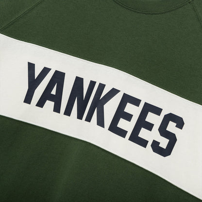 New York Yankees MLB Color Block Dark Green Long Sleeve T-Shirt