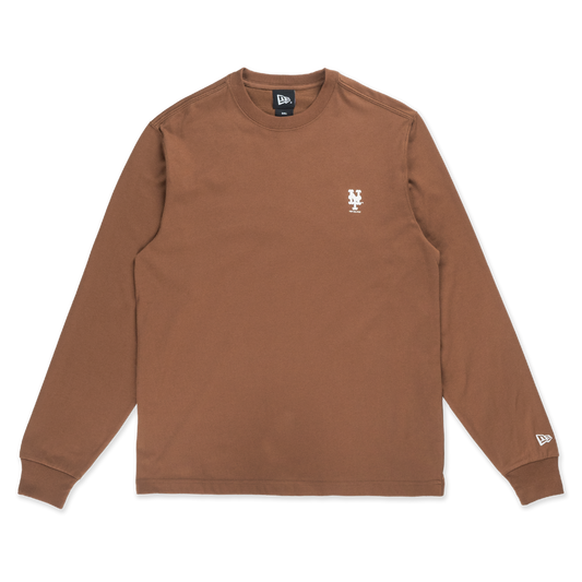 New York Mets Timeless Minimal Toffee Long Sleeve T-Shirt