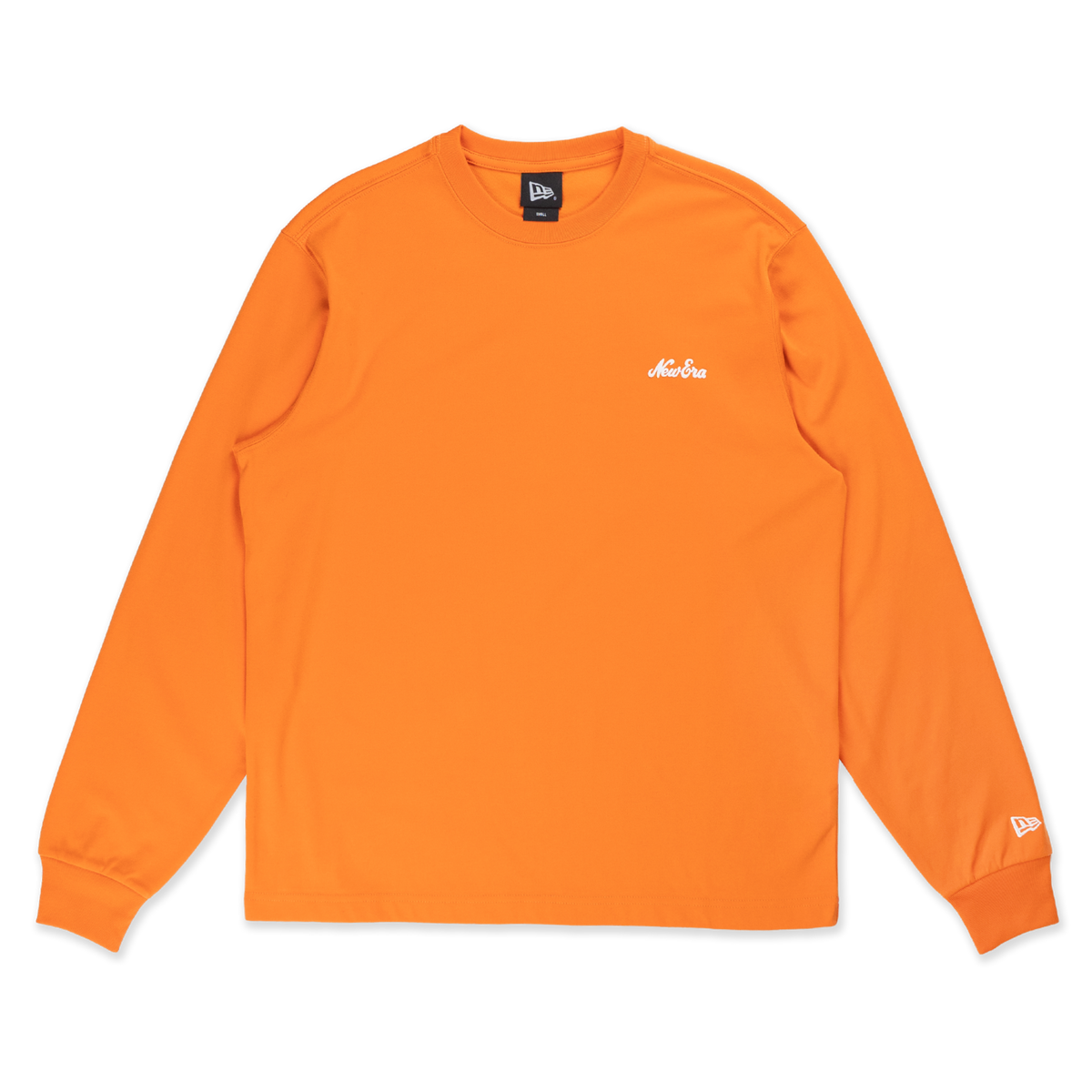 New Era Script Timeless Minimal Orange Long Sleeve T-Shirt