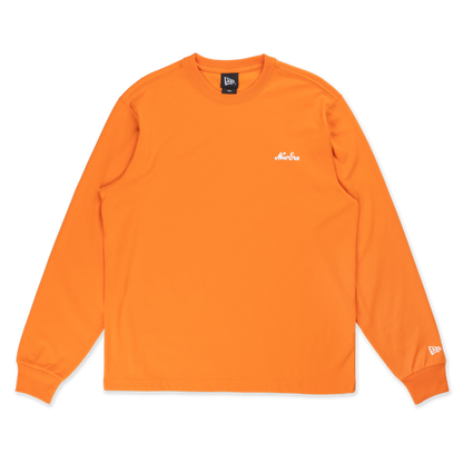 New Era Script Timeless Minimal Orange Long Sleeve T-Shirt