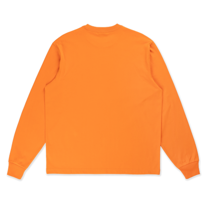 New Era Script Timeless Minimal Orange Long Sleeve T-Shirt
