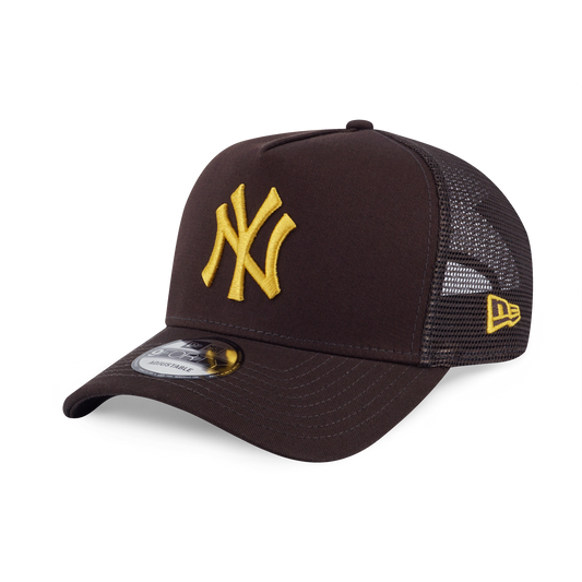 9FORTY A-Frame Trucker New York Yankees Color Era Chocolate Snapback