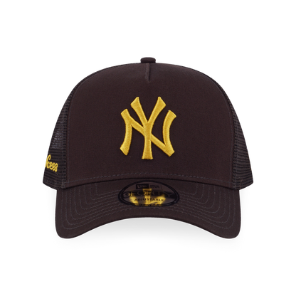 9FORTY A-Frame Trucker New York Yankees Color Era Chocolate Snapback
