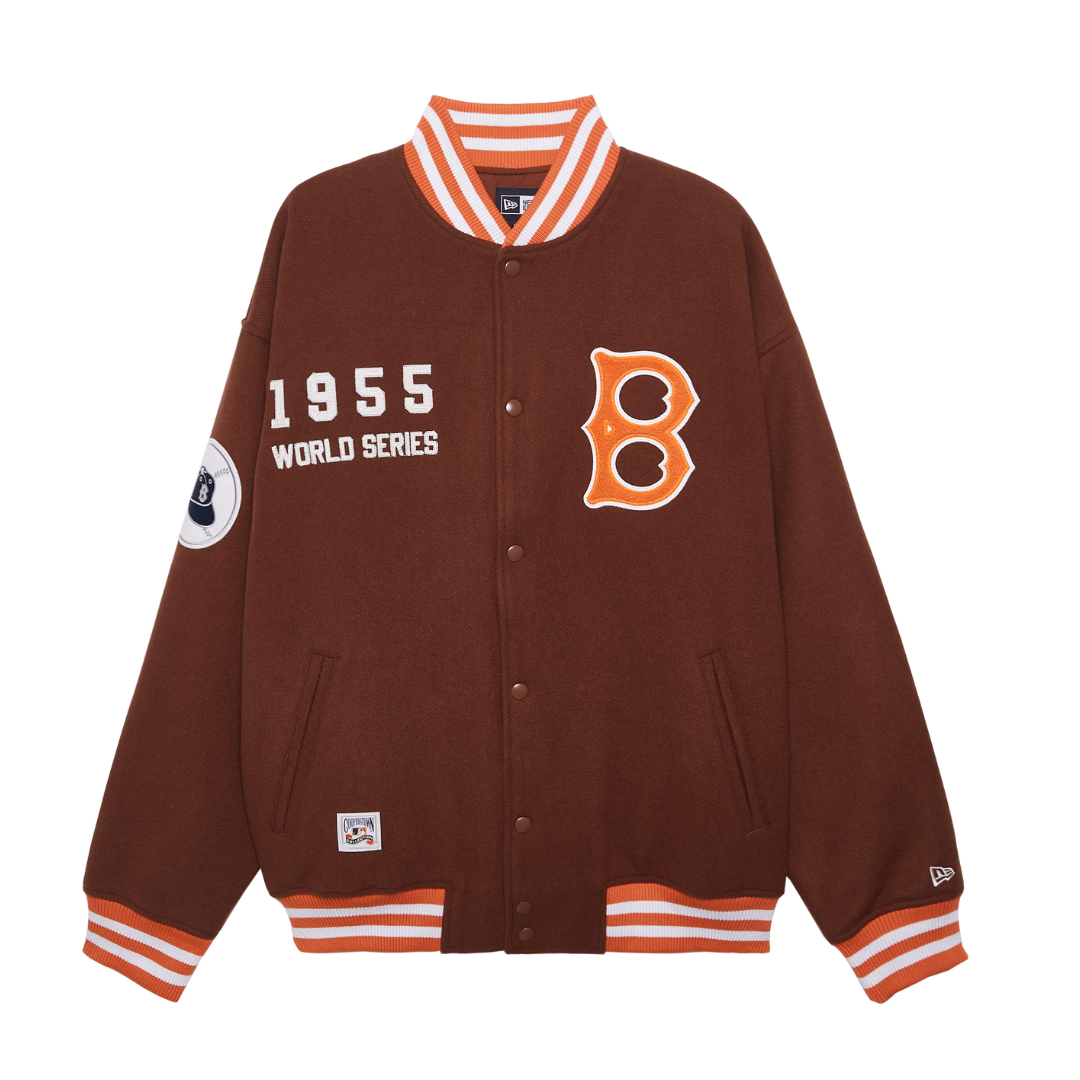 Los Angeles Dodgers Retro Sportcore Brown Jacket