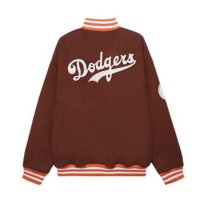 Los Angeles Dodgers Retro Sportcore Brown Jacket