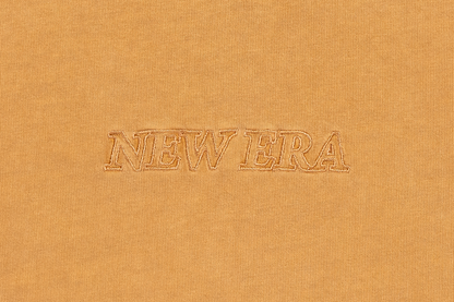 New Era Logo Washed Deep Sand Brown Short Sleeve T-Shirt