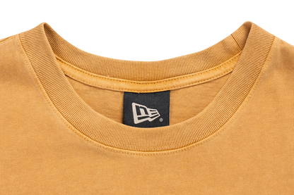 New Era Logo Washed Deep Sand Brown Short Sleeve T-Shirt