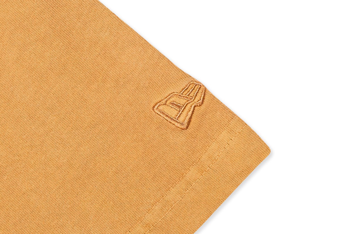 New Era Logo Washed Deep Sand Brown Short Sleeve T-Shirt