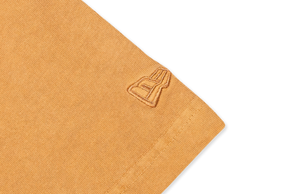 New Era Logo Washed Deep Sand Brown Short Sleeve T-Shirt