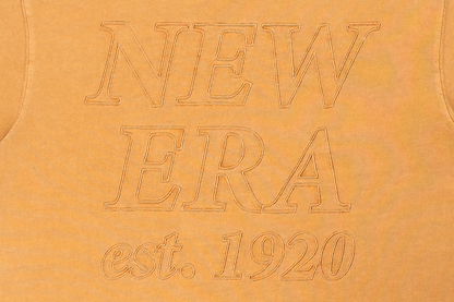 New Era Logo Washed Deep Sand Brown Short Sleeve T-Shirt