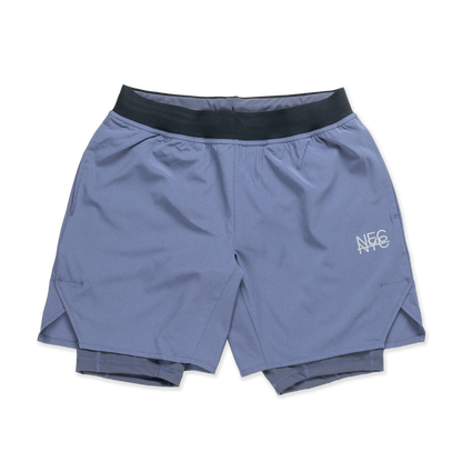 New Era City Sport Navy Layered Shorts