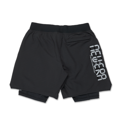 New Era City Sport Black Layered Shorts