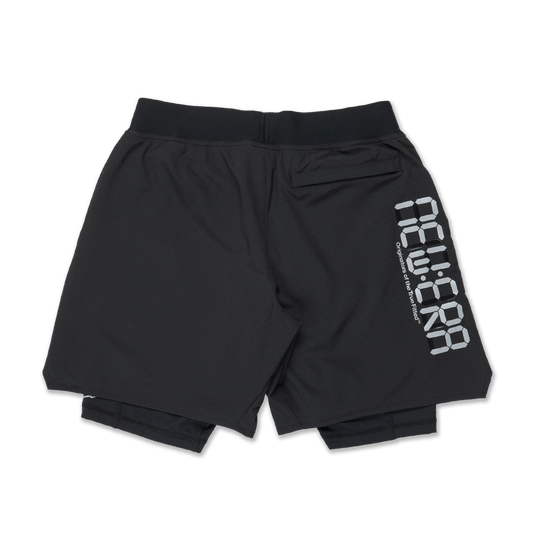 New Era City Sport Black Layered Shorts
