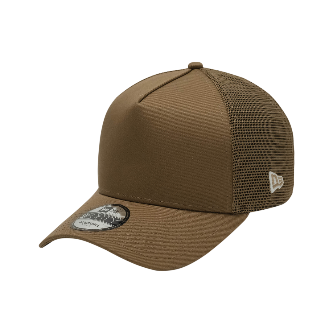 9FORTY A-Frame Trucker Basic Khaki Snapback