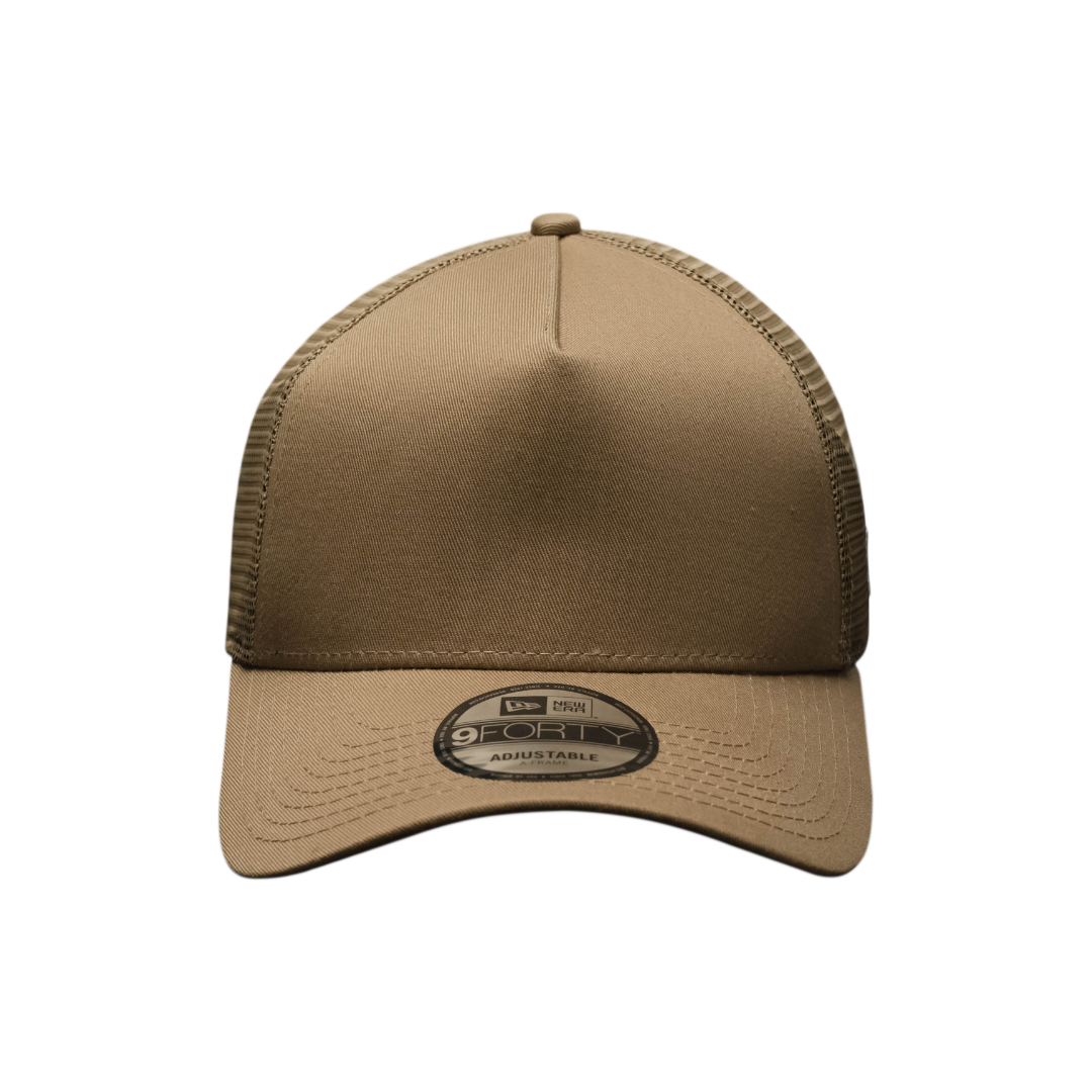9FORTY A-Frame Trucker Basic Khaki Snapback