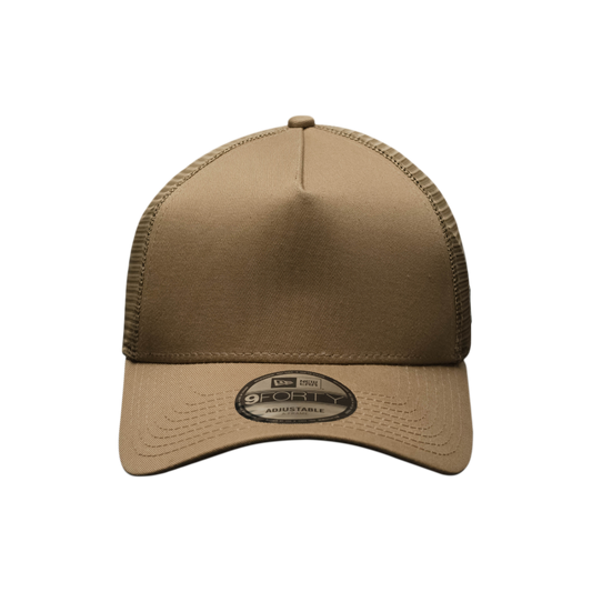 9FORTY A-Frame Trucker Basic Khaki Snapback
